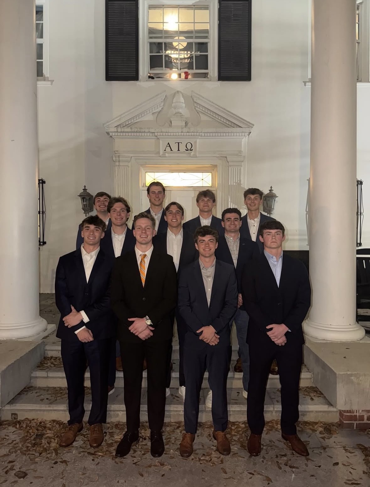 Brothers of Alpha Tau Omega at the chapter house